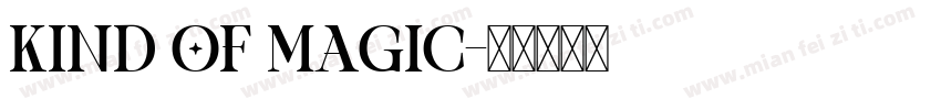 Kind of Magic字体转换